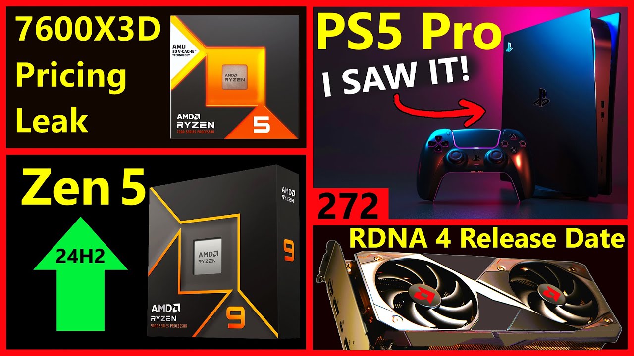 AMD 7600X3D कीमत, PS5 Pro TDP लीक, Zen 5 Windows 11 24H2, RDNA 4 रिलीज़ की तारीख | Broken Silicon 272 - YouTube