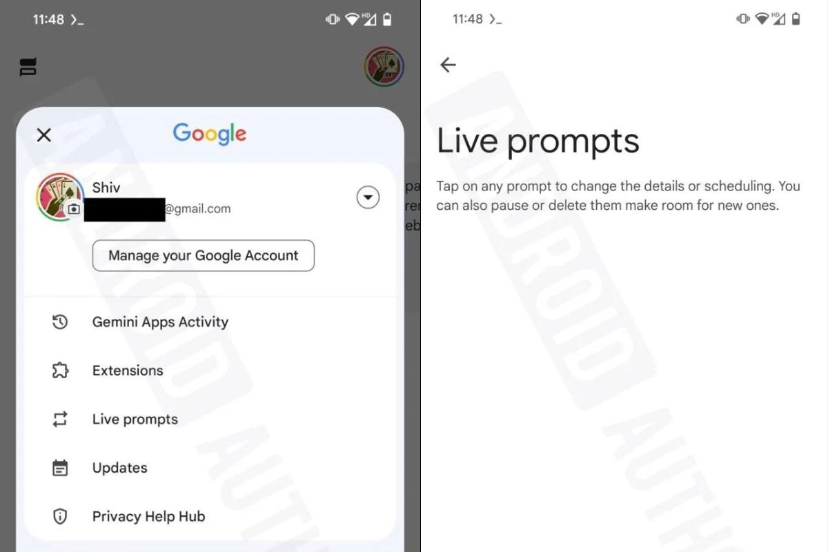 जेमिनी लाइव प्रॉम्प्ट्स androidauthority जेमिनी एआई लाइव प्रॉम्प्ट्स