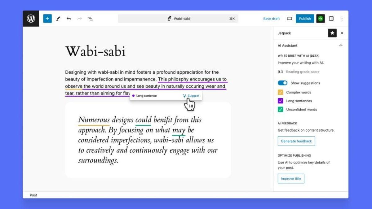 WordPress Adds Write Brief With AI Tool Which Lets Users Make the Content More Precise