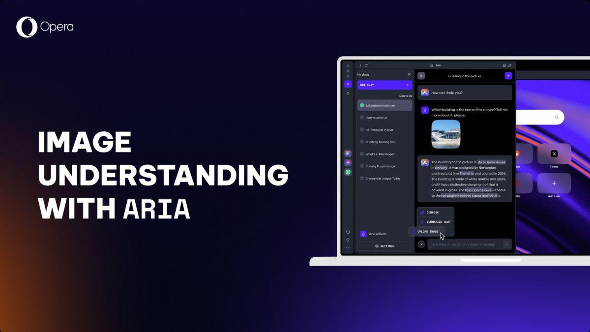 Opera Browser for Android Adds AI-Powered Image Understanding Feature to the Aria AI Assistant